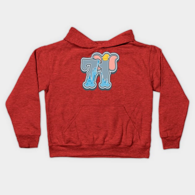 Elephant Magic Opening Day Kids Hoodie by DeepDiveThreads